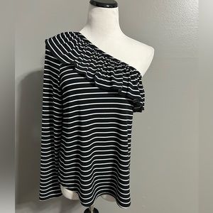 Kasri  blue women’s size small‎ off the shoulder, women’s blouse new with tags